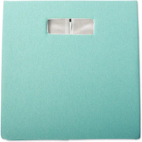 Miniatura 4 de DII Cubo de almacenamiento plegable de poliéster, sólido, ligero y duradero, cuadrado pequeño, 11x11x11 pulgadas, aguamarina