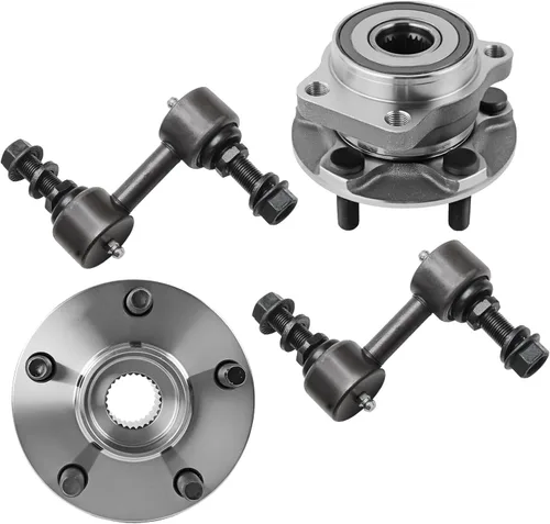 Miniatura 25 de Detroit Axle - Kit de nudillos de dirección delantera izquierda para Ford Edge Lincoln MKX 07-10, cojinete de rueda del lado del conductor, nudillo