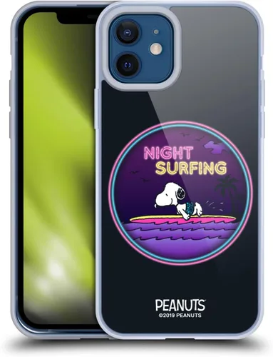 Miniatura 119 de Head Case Designs Peanuts Tropical Surf Snoopy Aloha Disco Gel Funda con licencia oficial [protección de grado militar] compatible con Apple iPhone