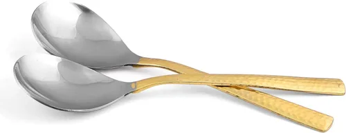 Miniatura 7 de Cuchara de servir de cobre con mango de martillo, cuchara de mesa para cocina, vajilla, utensilios de servir, herramientas de cocina de cobre