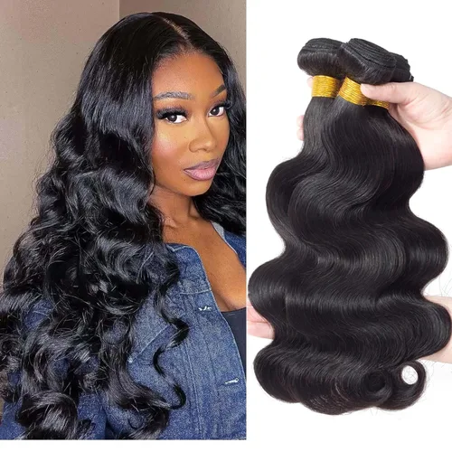 Miniatura 8 de Extensiones de cabello humano ondulado rubio 613 de 12 pulgadas, 100% sin procesar, grado 14A, cabello humano virgen brasileño sin procesar, 1