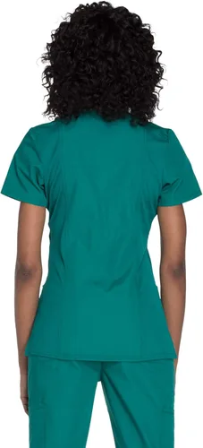 Miniatura 2 de Cherokee Women's Workwear Originals Mock Wrap Scrubs Shirt