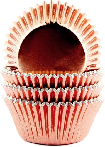 Miniatura 10 de Moldes de aluminio para cupcakes para fiesta de Halloween, tazas para hornear estándar, 100 unidades (negro)