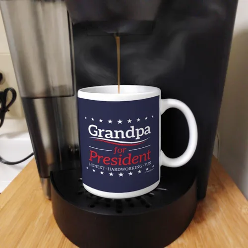 Miniatura 5 de ThisWear Taza de café de cerámica con asa para abuelo para presidente de 11 onzas 11oz - Grandpa