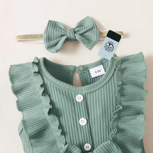 Miniatura 6 de Mioglrie Ropa de bebé recién nacida, monos de una pieza, ropa de manga corta, ropa de verano para bebé