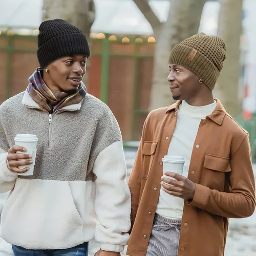 Miniatura 6 de Gorro de invierno para hombre, con forro polar, gorro deportivo para mujer al aire libre
