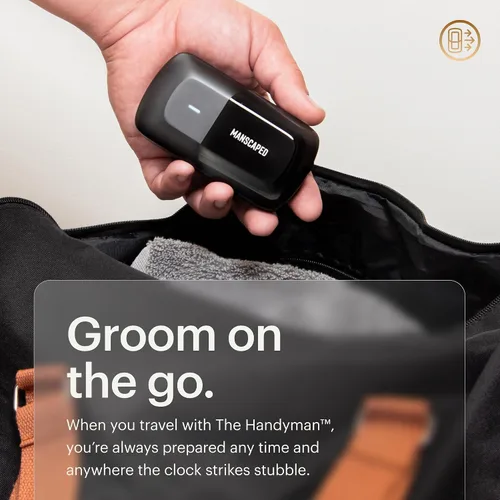 Miniatura 6 de MANSCAPED® The Handyman™ - Afeitadora facial compacta - Recortadora de vello facial portátil de viaje para hombres, afeitadora recargable USB-C