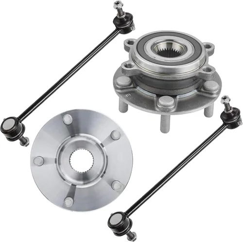 Miniatura 234 de Detroit Axle - Kit de nudillos de dirección delantera izquierda para Ford Edge Lincoln MKX 07-10, cojinete de rueda del lado del conductor, nudillo