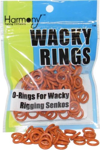 (100pk) – O-Rings for Wacky Rigging Senkos/Worms/Soft Stickbaits – Bait Saver Orings for Senko Worm – Save Your Baits from Tearing While Wacky Neko