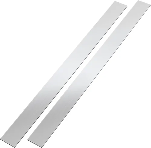 Miniatura 8 de 2 Piezas de Tiras de Acabado de Acero Inoxidable 304, Hoja de Acabado de Metal de Acero Inoxidable Cepillado, Relleno de Espacios para Herramientas
