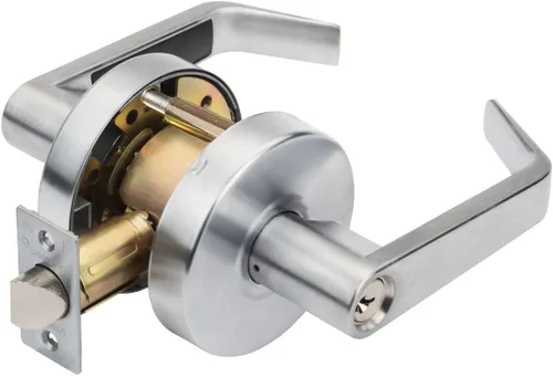 Dynasty Hardware AUG-26D - Palanca de servicio comercial (grado 2, ADA, acabado cromado satinado), AUG-03-26D Cromo satinado