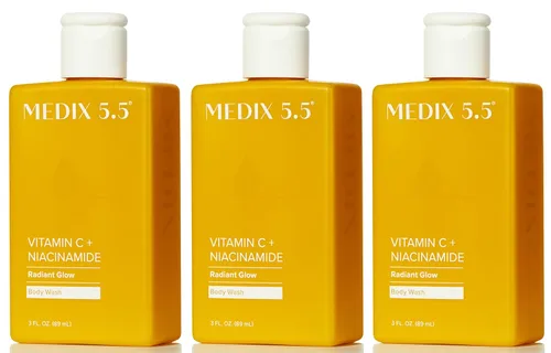 Miniatura 11 de MEDIX - Juego de 3 piezas para el cuidado de la piel antienvejecimiento Limpiador facial y corporal espumoso exfoliante con ácido glicólico AHA +