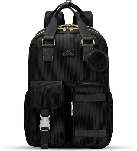 Miniatura 11 de MATEIN TSA - Mochila para adolescentes y niñas, de 15.6 pulgadas, bonita mochila de pana para laptop, estética, universidad, escuela, mochila