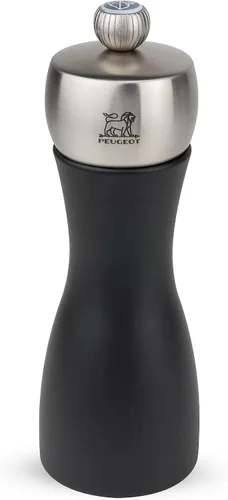 Miniatura 5 de Peugeot Fidji - Juego de molinillo de sal y pimienta negro mate de 6 pulgadas