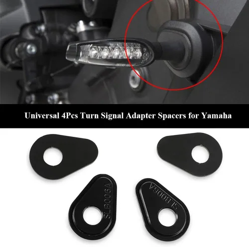 Miniatura 2 de 4 adaptadores de señal de giro de motocicleta negros para MT09 FZ 09 MT07 2014-2022 Tenere 700 2019-2021 MT-09 Tracer 900 XSR 900 YZFR3 R6 R7 2015
