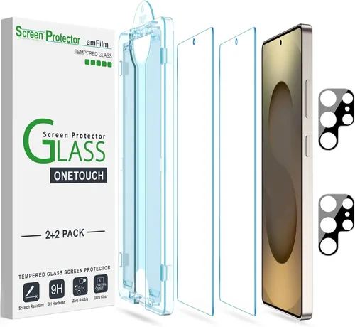 Miniatura 16 de amFilm OneTouch - Protector de pantalla para Samsung Galaxy S22 Plus de 6.6 pulgadas, Samsung Galaxy S22 + 6.6 pulgadas, dureza 9H con protector