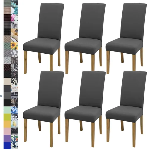 Miniatura 20 de BIETYONE - Fundas para sillas de comedor, juego de 2 fundas para sillas de comedor o cocina, lavables, protectoras, para sillas Parsons