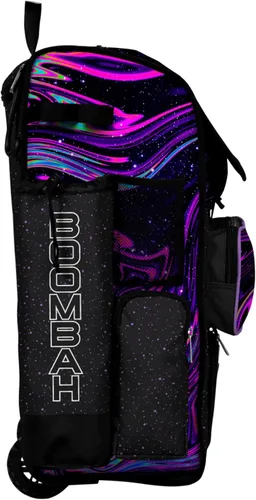 Miniatura 2 de Boombah bolsa grande con ruedas para elementos de béisbol o softball, con mango telescópico, capacidad para 4 bates, versión con ruedas - Supernova