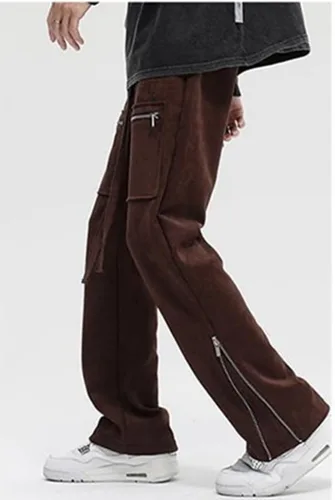 Miniatura 25 de Pantalones deportivos de gamuza sintética para mujer, pantalones de baile acampanados para hombre