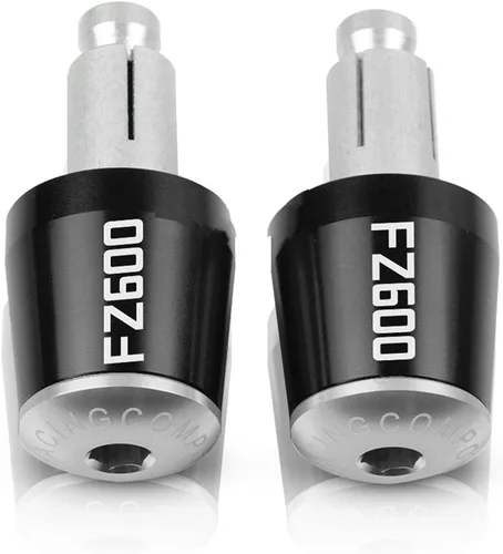 Miniatura 17 de Contrapeso 7/8 "0.866 in motocicleta manillar agarres extremo barra tapa tapa tapón para Yamaha FZ600 FZ 600 1987-1989 1988 12