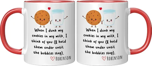 Miniatura 5 de When I Dunk My Cookies In My Milk I Think Of You - Novelty Coffee Mug White and Many Cute Colors - Funny Gift for Birthday Christmas Thanksgiving