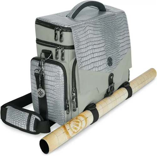 ENHANCE Bolsa de viaje para DND Edición Coleccionista, bolsa compatible con Dungeons and Dragons, soporte para alfombrilla de batalla, bolsillos