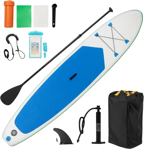 Miniatura 23 de GYMAX Tabla de remo, tabla de remo inflable con accesorios de SUP, aleta extraíble, paleta, bomba, correa y bolsa de transporte, tablas de remo
