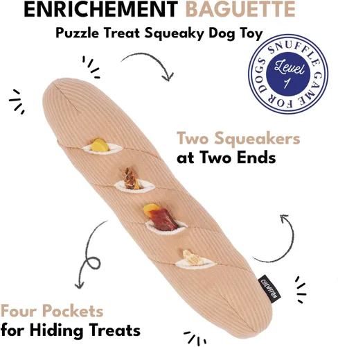 Miniatura 2 de CHEWFFON Juguete Interactivo Chirriante para Perros, Juguetes de Rompecabezas de Enriquecimiento para Perros, Juego de Liberación de Estrés