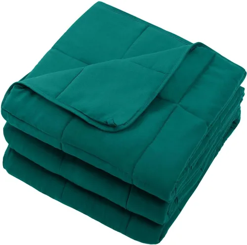 Miniatura 207 de Manta con Peso Azul para Adultos 12 libras, 48"x72", Tamaño Twin Full Manta Pesada Refrescante para 110-130 libras, Mantas Grandes de Microfibra