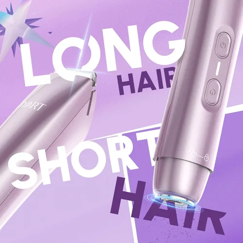 Miniatura 7 de Maquinillas de afeitar eléctricas para mujer, recortadora de vello corporal y facial 2 en 1, uso húmedo y seco, afeitadora inalámbrica para piernas