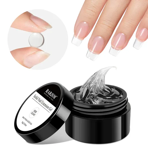Miniatura 9 de RARJSM Gel de escultura 3D blanco perla para arte de uñas, gel sólido lechoso nacarado no pegajoso, construcción esculpida, tallado, extensión