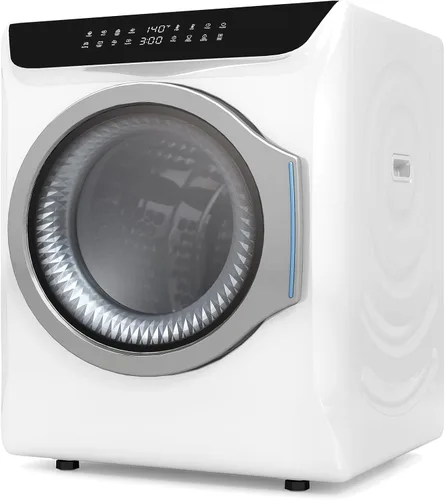 Miniatura 8 de Zynkez Secadora de ropa portátil de 2.5 pies cúbicos, secadora eléctrica compacta de 1400 W con bañera de acero inoxidable, carga frontal, 5 modos