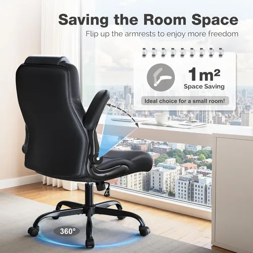 Miniatura 5 de Furmax Silla de oficina grande y alta de 500 libras, sillas de oficina resistentes, silla ergonómica de escritorio con respaldo alto, reposabrazos