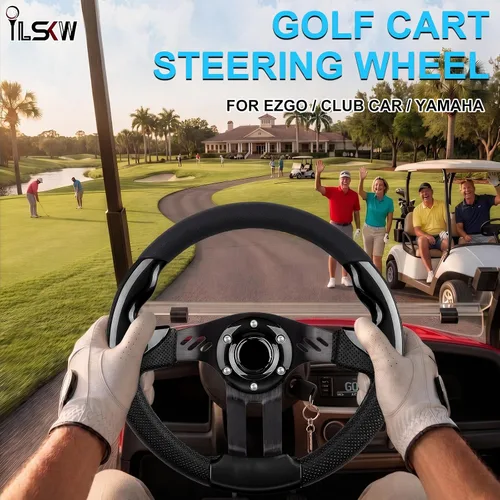 Miniatura 7 de Volante de carrito de golf para EZGO TXT/RXV, Club Car DS/Precedent/Tempo, Yamaha G29/Drive/Drive 2 y la mayoría de los modelos de carrito de golf