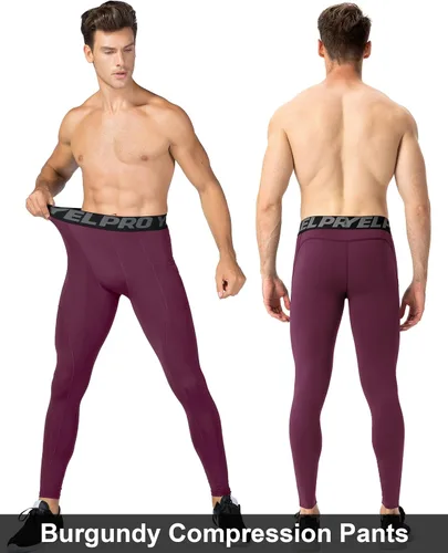 Miniatura 10 de SPVISE Pantalones de compresión para hombre, leggings para deportes, gimnasio, mallas atléticas frescas y secas, capa base para correr, fútbol