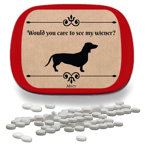 Miniatura 2 de Would You Like To See My Wiener Mints - Divertido regalo de perro salchicha - Relleno de calcetines para hombres - Menta - Wiener Dog