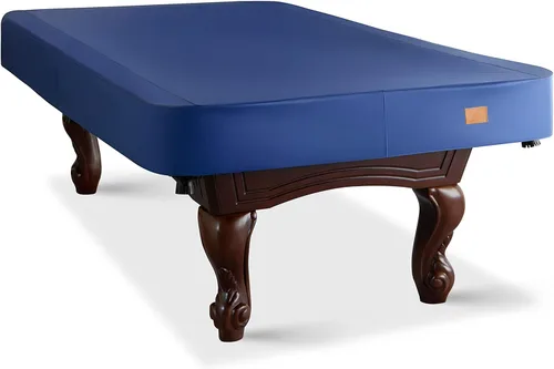Miniatura 12 de Cubierta de mesa de billar de cuero sintético resistente, cubierta impermeable y resistente a desgarros para mesa de billar de 7/8/9 pies, 8 pies