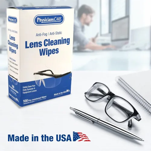 Miniatura 6 de PhysiciansCare - Toallitas antiempañantes y antiestáticas para lentes, 1 paquete, (100 unidades)
