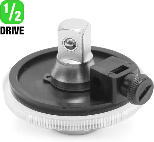 Miniatura 5 de OEMTOOLS 25424 Medidor de ángulo de par de 1/2 pulgada, medidor para apriete angular de precisión, rueda de 360 grados, herramienta de medición