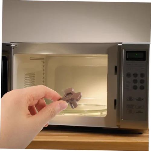 Miniatura 5 de 8 piezas universal para microondas, soporte de acoplador de plato giratorio de plástico resistente, eje de transmisión compatible con modelos