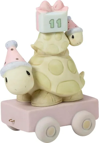 Miniatura 2 de Precious Moments Tren de cumpleaños Figura de porcelana de bisque Regalo de cumpleaños Colección de cumpleaños Decoración de habitación