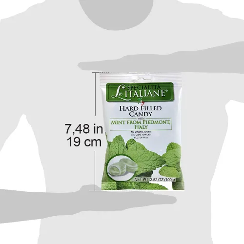 Miniatura 4 de Serra, Caramelo relleno con menta piemontesa - Ripiene alla Menta Solo Piemontese 3.53 oz bolsa (8 piezas)