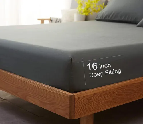 Miniatura 3 de Top Split King - Juego de sábanas para cama ajustable, 4 piezas con bolsillos profundos, sábanas de microfibra de doble cepillado, sábana bajera