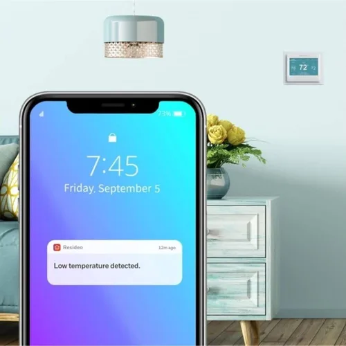Miniatura 6 de Honeywell Home RTH9600WF Termostato de color inteligente Energy Star Wi-Fi Pantalla táctil programable Alex Ready + THP2400A1027 Conjunto de placa