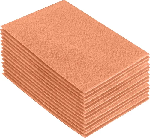 Miniatura 203 de FabricLA Hojas de fieltro acrílico para manualidades, cuadrados de fieltro precortados suaves de 4 x 4 pulgadas (3.9 in x 3.9 in), utiliza hojas