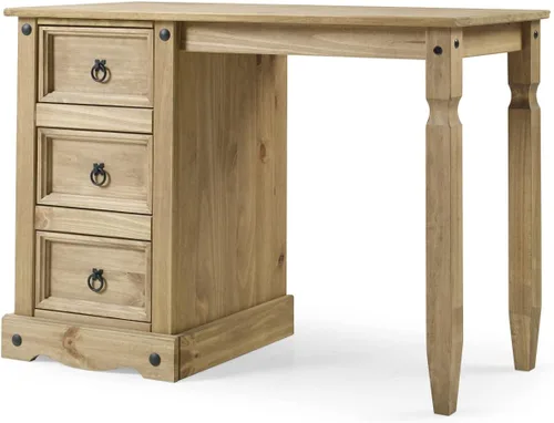 OS Muebles para el hogar y la oficina Serie Cottage Vanity/Escritorio de madera en Corona Brown