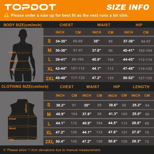 Miniatura 5 de Topdot Chaleco térmico de forro polar para mujer con batería, sin mangas, chaleco de forro polar suave con 8 zonas de calefacción
