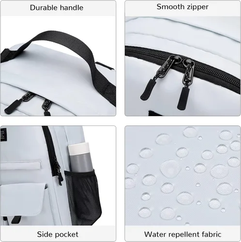 Miniatura 6 de Lohol - Mochila casual para hombres y mujeres, elegante mochila con compartimento para portátil de 15 pulgadas para la escuela, el trabajo
