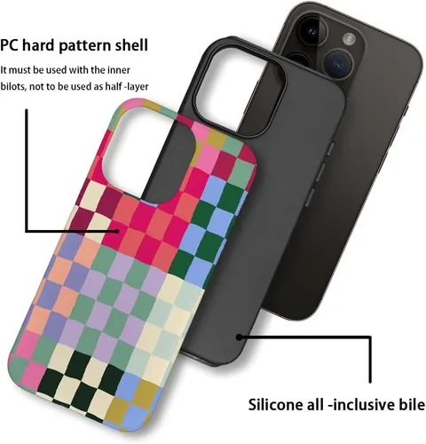Miniatura 4 de SEized Funda compatible con iPhone 13 Pro Max, funda de teléfono con patrón de vaca blanca y negra para niñas, mujeres, niños y hombres, funda
