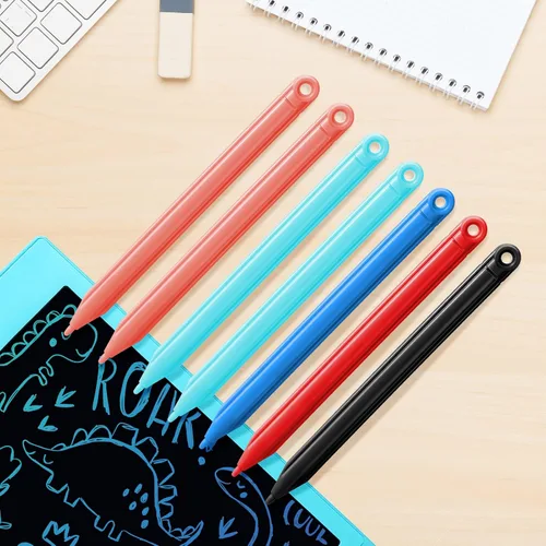 Miniatura 6 de Sabary 28 piezas incluyen 14 lápices de dibujo de repuesto y 14 cordones para tableta, tableta de escritura, LCD para niños, tablero de dibujo